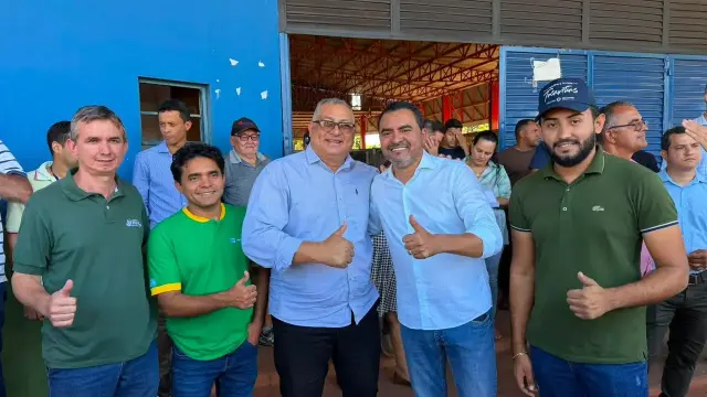 Prefeito Ângelo Mário participa de agenda institucional em Cristalândia ao lado do governador Wanderlei Barbosa
